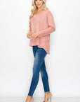 Andrea Stretch Faux Suede Top