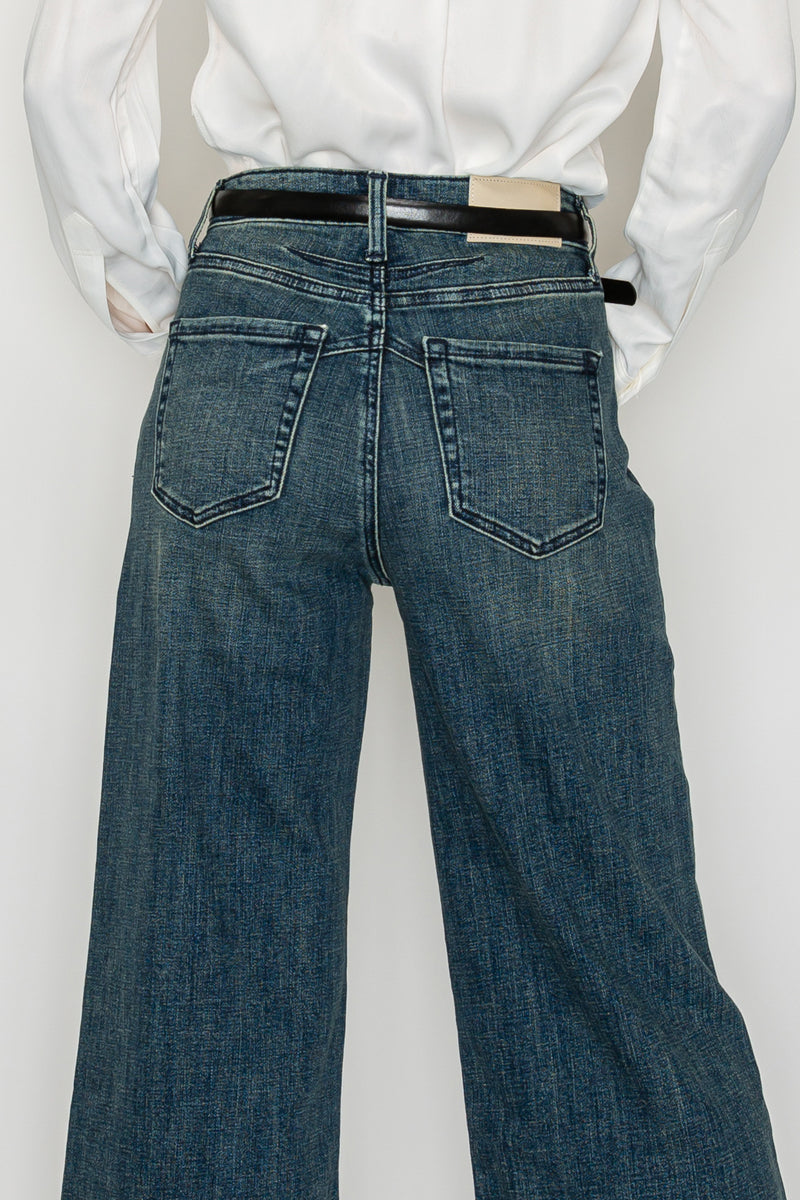 Artemis Vintage | Tummy Control High Rise Cuffed A Wide Leg Jeans JEANS