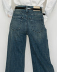 Artemis Vintage | Tummy Control High Rise Cuffed A Wide Leg Jeans JEANS - My Pampered Life Seattle