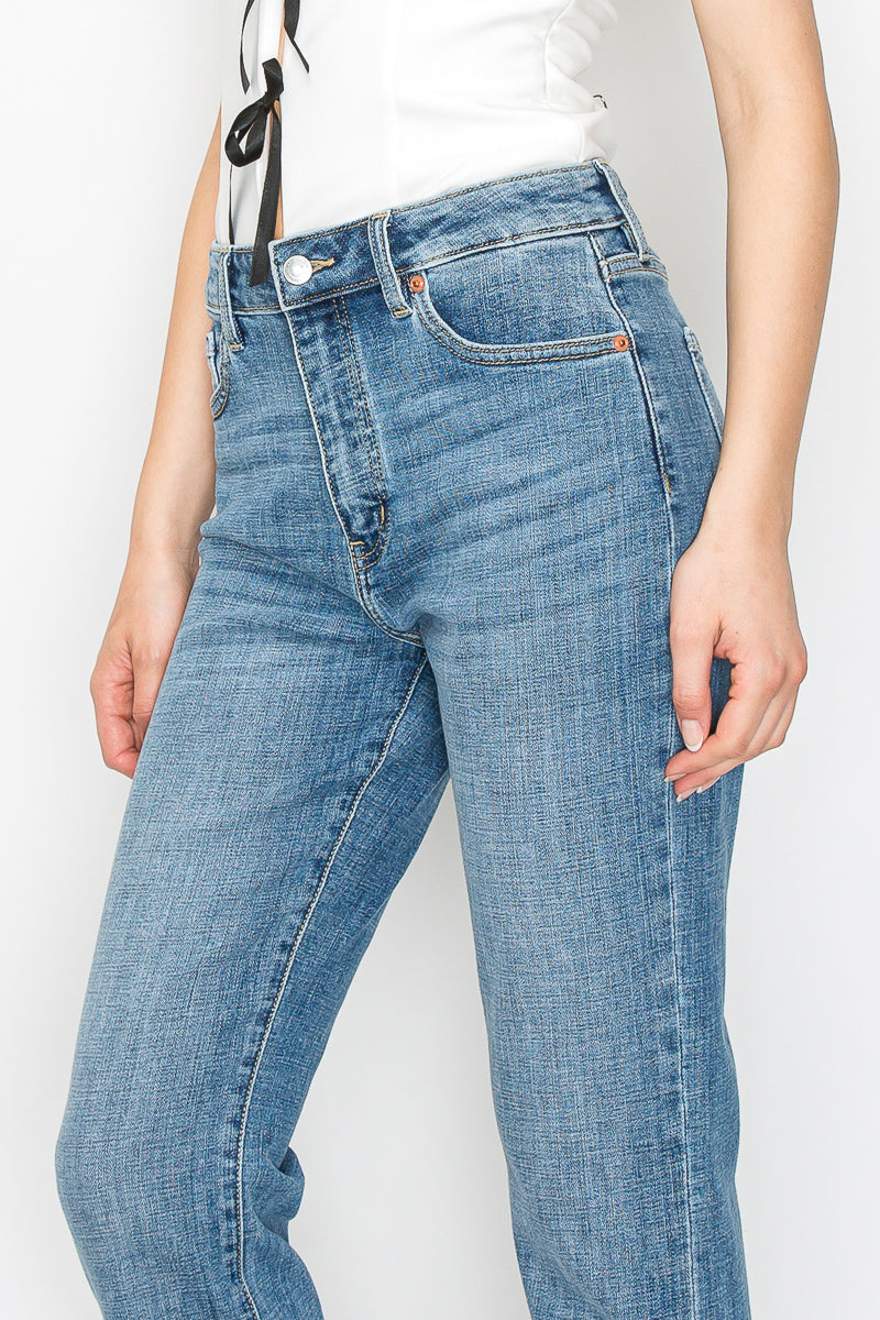 Artemis Vintage |Tummy Control High Rise Slim Straight Jeans