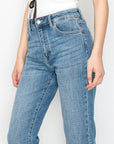 Artemis Vintage |Tummy Control High Rise Slim Straight Jeans - My Pampered Life Seattle