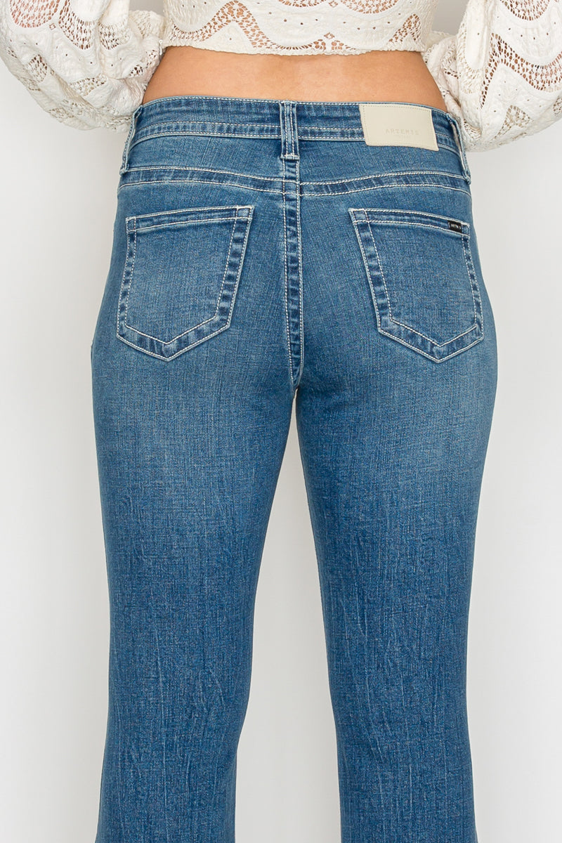 Artemis Vintage | Tummy Control High Rise Slim Flare Jeans *Signature*