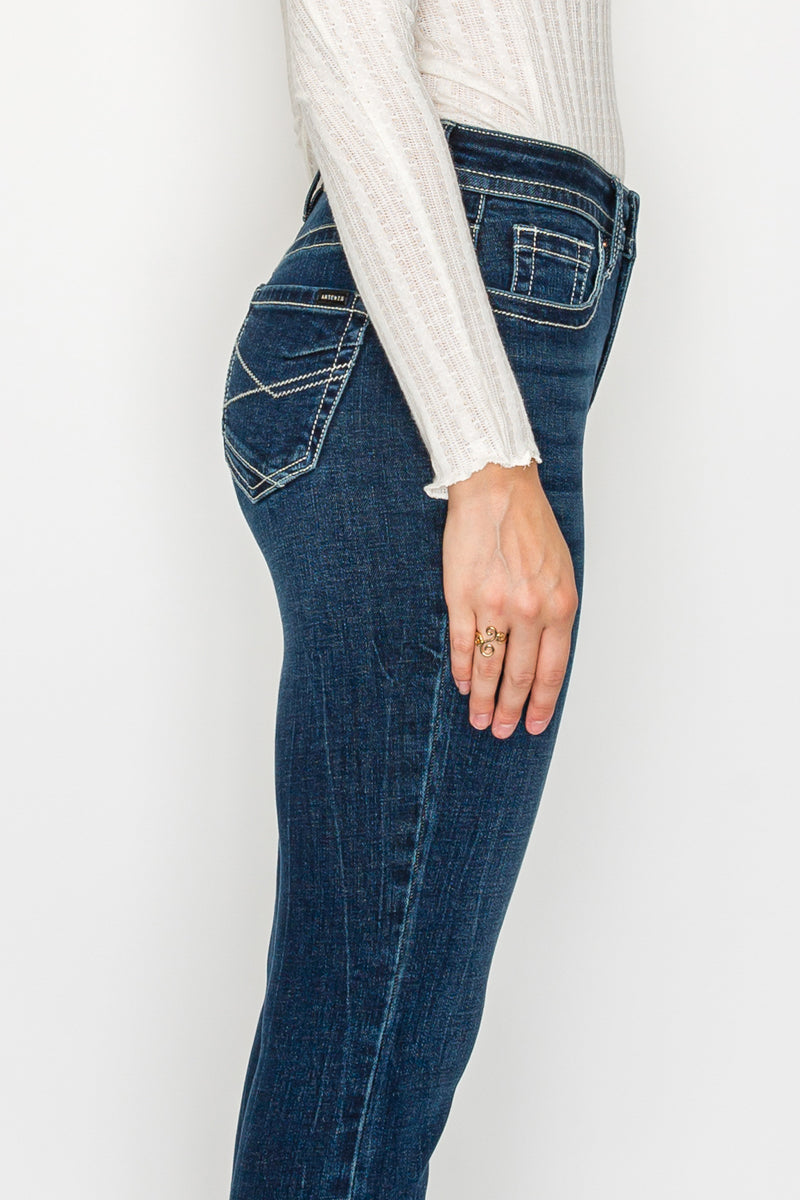 Artemis Vintage | Tummy Control High Rise Slim Flare Jeans  *Signature*