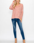 Andrea Stretch Faux Suede Top