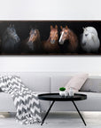 A Family Of Horses Canvas Wall Art