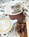 Coffee Run - Brown Vintage Trucker Hat - My Pampered Life Seattle