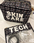 Tech Clear Pouch - Black Tweed - My Pampered Life Seattle