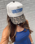 Unbothered - Leopard Vintage Trucker Hat