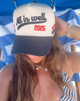 All is Well - Navy Vintage Trucker Hat - My Pampered Life Seattle