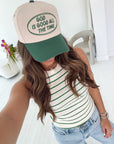 God is Good - Green Vintage Trucker Hat - My Pampered Life Seattle