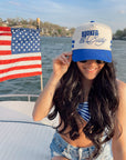 Booked and Busy - Royal Blue Vintage Trucker Hat - My Pampered Life Seattle
