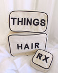 Hair Canvas XL Bag - Black Trim - My Pampered Life Seattle