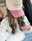 Literally Just a Girl - Mauve Vintage Trucker Hat - My Pampered Life Seattle