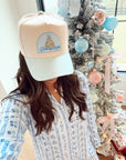 Deck the Halls - Baby Blue Vintage Trucker Hat