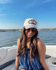 United States of America - Denim Blue Vintage Trucker Hat - My Pampered Life Seattle