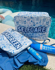 Self Care - Blue Americana Clear Coat XL Bag - My Pampered Life Seattle