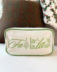 Falalalalala - Green Canvas Large Bag - My Pampered Life Seattle