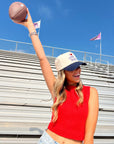 I Heart Touchdowns - Navy Vintage Trucker Hat - My Pampered Life Seattle