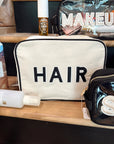 Hair Canvas XL Bag - Black Trim - My Pampered Life Seattle