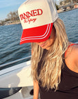 Tanned & Tipsy - Red Vintage Trucker Hat - My Pampered Life Seattle