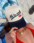 All is Well - Navy Vintage Trucker Hat - My Pampered Life Seattle