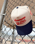 Homeruns are Hot - Navy Vintage Trucker Hat - My Pampered Life Seattle