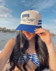Booked and Busy - Royal Blue Vintage Trucker Hat - My Pampered Life Seattle