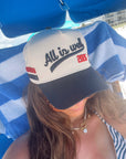 All is Well - Navy Vintage Trucker Hat - My Pampered Life Seattle