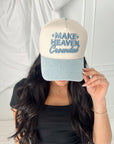 Make Heaven Crowded - Denim Vintage Trucker Hat - My Pampered Life Seattle