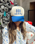 Making Spirits Bright - Blue Vintage Trucker Hat