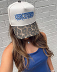 Unbothered - Leopard Vintage Trucker Hat