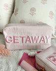 Getaway Large - Pink Stripe - My Pampered Life Seattle