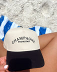 Champagne Problems - Black Vintage Trucker Hat - My Pampered Life Seattle
