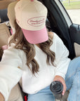 Literally Just a Girl - Mauve Vintage Trucker Hat - My Pampered Life Seattle