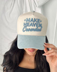 Make Heaven Crowded - Denim Vintage Trucker Hat - My Pampered Life Seattle