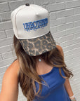 Unbothered - Leopard Vintage Trucker Hat