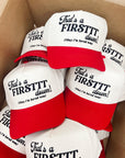 That's a Firstttt Down Vintage Trucker Hat - Red - My Pampered Life Seattle