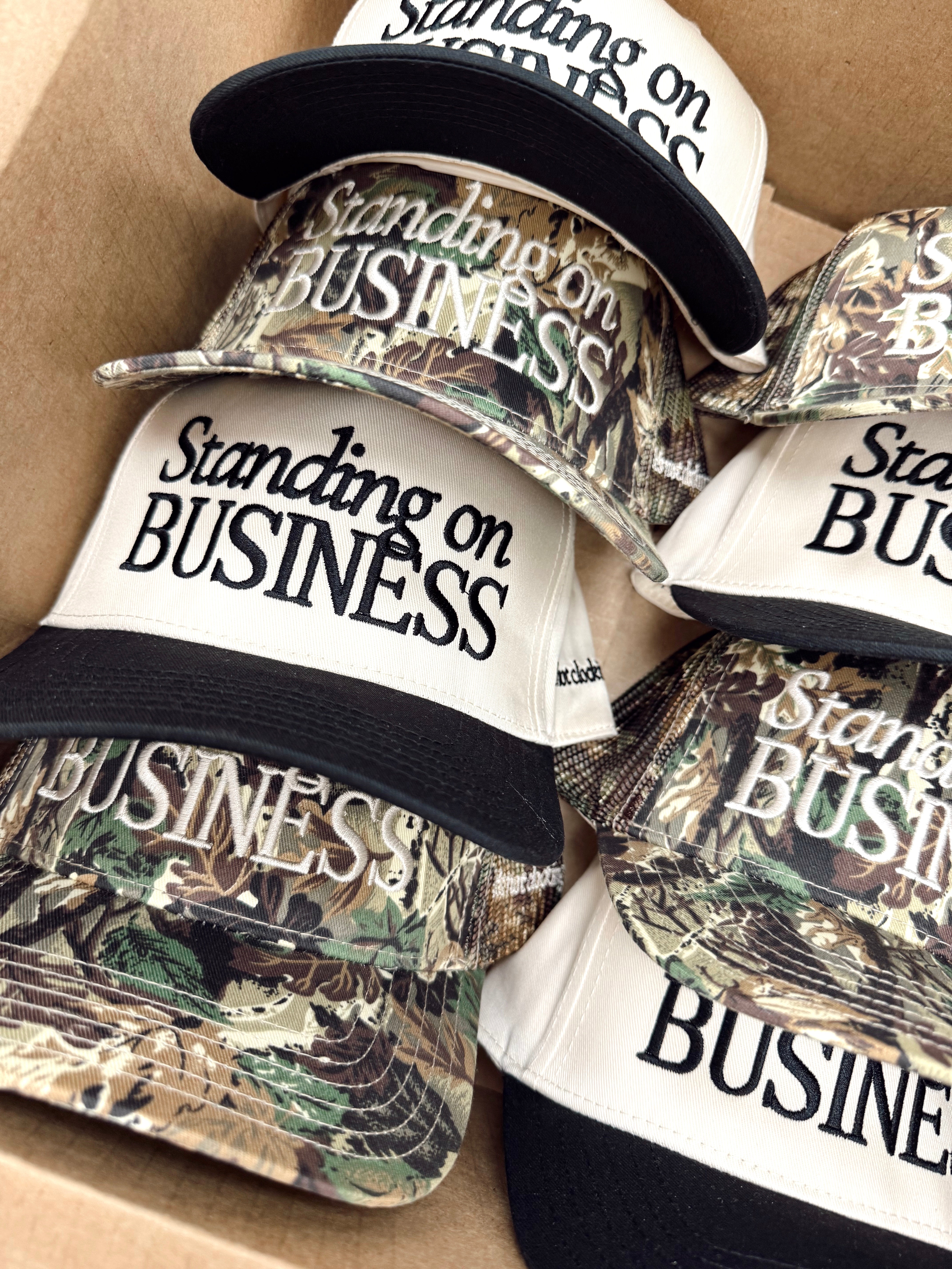 Standing On Business Trucker Hat