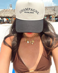 Champagne Problems - Black Vintage Trucker Hat - My Pampered Life Seattle