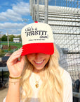 That's a Firstttt Down Vintage Trucker Hat - Red - My Pampered Life Seattle