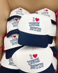 I Heart Touchdowns - Navy Vintage Trucker Hat - My Pampered Life Seattle