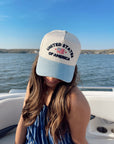 United States of America - Denim Blue Vintage Trucker Hat - My Pampered Life Seattle