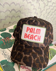 Palm Beach - Leopard Vintage Trucker Hat - My Pampered Life Seattle