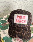 Palm Beach - Leopard Vintage Trucker Hat - My Pampered Life Seattle
