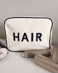 Hair Canvas XL Bag - Black Trim - My Pampered Life Seattle