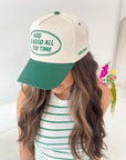 God is Good - Green Vintage Trucker Hat - My Pampered Life Seattle