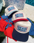 God Bless America - Vintage Trucker Hat - My Pampered Life Seattle