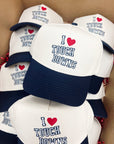 I Heart Touchdowns - Navy Vintage Trucker Hat - My Pampered Life Seattle