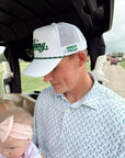 Couples Golf Hat - White Vintage Trucker Hat - My Pampered Life Seattle