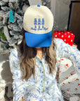 Making Spirits Bright - Blue Vintage Trucker Hat